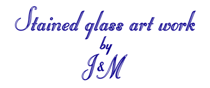 Stained glass art work by J and M